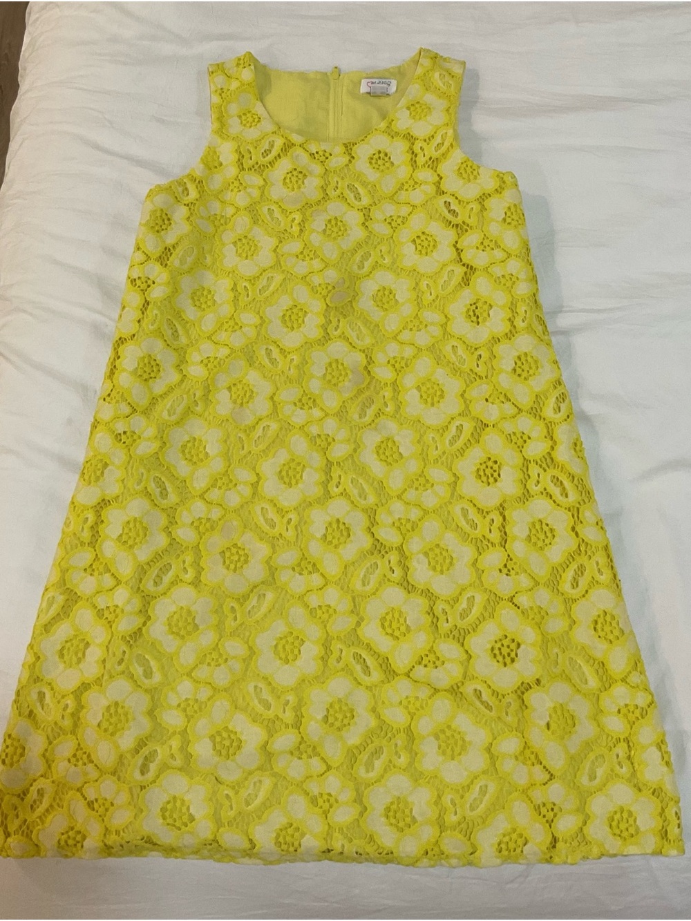 Our Generation Place Yellow Floral Lace A-Line Dress Size 14